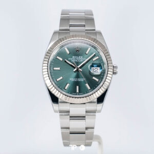 Rolex Datejust 41 Mint Green Fluted Bezel Oyster (2023)