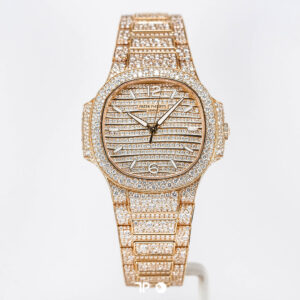 Patek Philippe Nautilus 7118/1450R Rose Gold Full Diamond 35.2mm (2021)