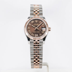 ROLEX  Datejust 31 Two Tone Rosegold Choco Dial Diamond on VI LIKENEW(2026)
