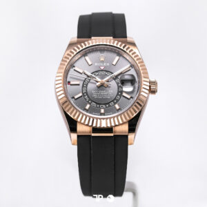 ROLEX Sky-Dweller Rose Gold Oysterflex Rhodium Dial 42mm (2023)