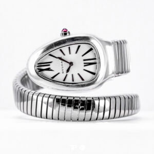 BVLGARI Serpenti Tubogas Single Spiral Silver Opaline Dial 35mm LIKE NEW(2026)