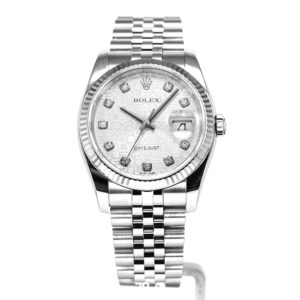 Rolex Datejust 36 White Computerized Dial Diamond Jubilee Bracelet (2018)
