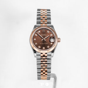 Rolex Datejust 31 Choco Diamond Two Tone Rose Gold Like New (2026)