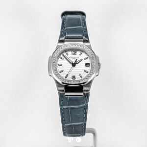 Patek Philippe Nautilus 7010G-011 White Gold Diamond Bezel (2014)