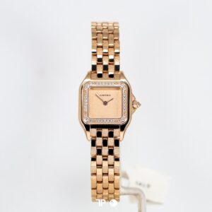 Cartier Panthere De Cartier Watch Small Size Rose Gold Diamond Bezel (NEW 2025)