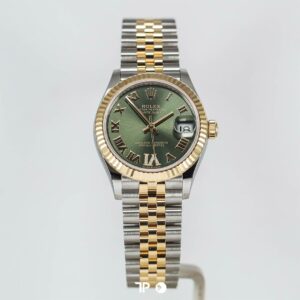 ROLEX Datejust 31 Two Tone Yellow Gold Green Diamond on VI Jubilee LIKENEW (2026)