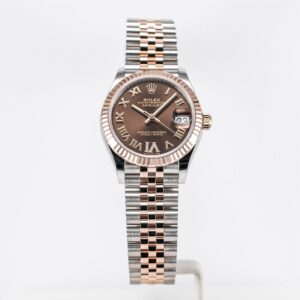ROLEX  Datejust 31 Two Tone Rosegold Choco Dial Diamond on VI LIKENEW(2026)