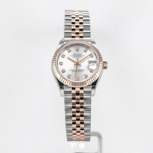 Datejust 31 Two Tone Rose Gold Silver Dial Diamond Index Fluted Bezel Jubilee LIKENEW (2026)
