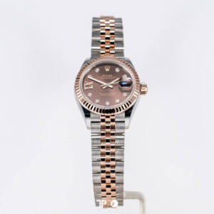 Datejust 28 Two Tone Rose Gold Choco Dial Diamond Star & Diamond on IX LIKENEW(2026)