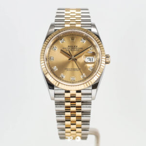 Datejust 36 Champagne Yellow Gold Jubilee Diamond (2019)