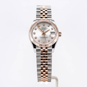 Datejust 31 Two Tone Rose Gold Silver Dial Diamond Index Fluted Bezel Jubilee LIKE NEW (2026)