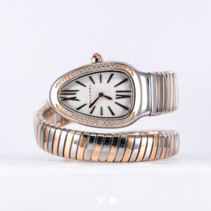 Serpenti Tubogas Two Tone Rose Gold Diamond White Dial 35mm NEW(2026)