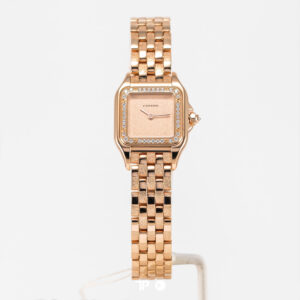 Panthere De Cartier Watch Small Size Rose Gold Diamond Bezel (LIKENEW 2026)