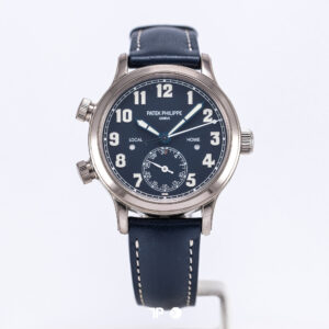 Calatrava Pilot Travel Time White Gold 7234G-001 Blue Dial 37.5mm (2023)